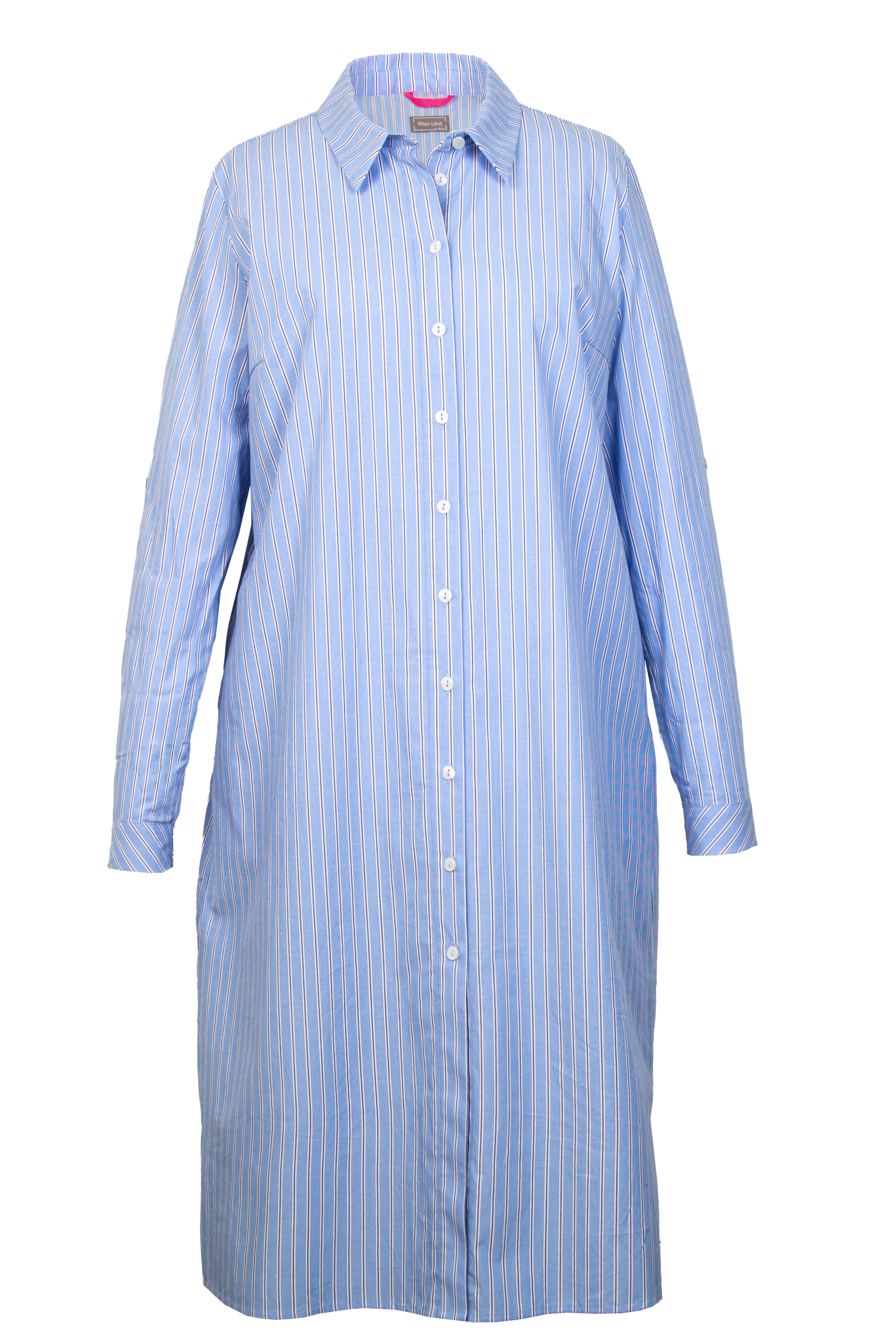 Mannequin-Aufnahme des knielangen Kleides für Damen ohne Bindegürtel – Vorderansicht