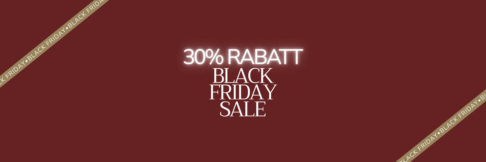 30% Rabatt im Black Friday Sale 