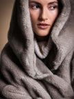 Kunstfell Wende-Capejacke