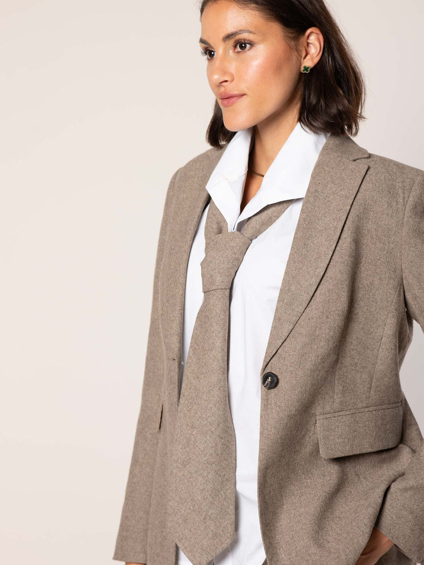 Flanell-Tweed Blazer