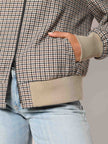Blouson im Pepita Muster