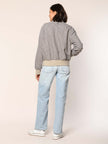 Blouson im Pepita Muster