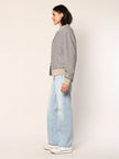 Blouson im Pepita Muster