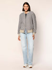 Blouson im Pepita Muster