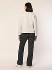 Jersey Jacke mit Strickkragen