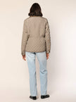 Steppjacke mit Cordkragen
