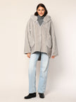 Kunstfell Wende-Capejacke