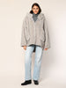 Kunstfell Wende-Capejacke