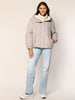 Wolljacke mit Kapuze