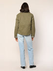 Baumwoll Jacke mit Cordkragen