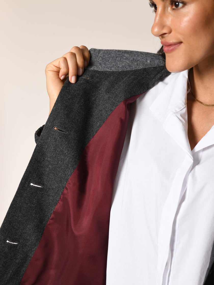 Flanell Tweed Jacke