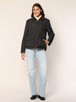 Steppjacke mit Cordkragen