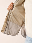 Steppjacke mit Cordkragen