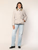 Steppjacke mit Cordkragen