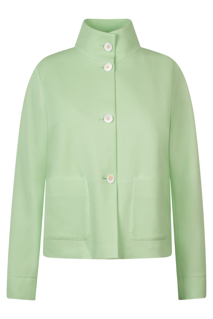 Kastenjacke aus strukturiertem Jersey