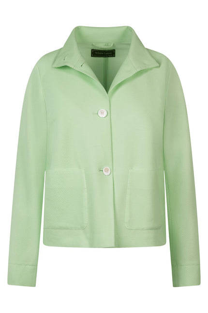 Kastenjacke aus strukturiertem Jersey