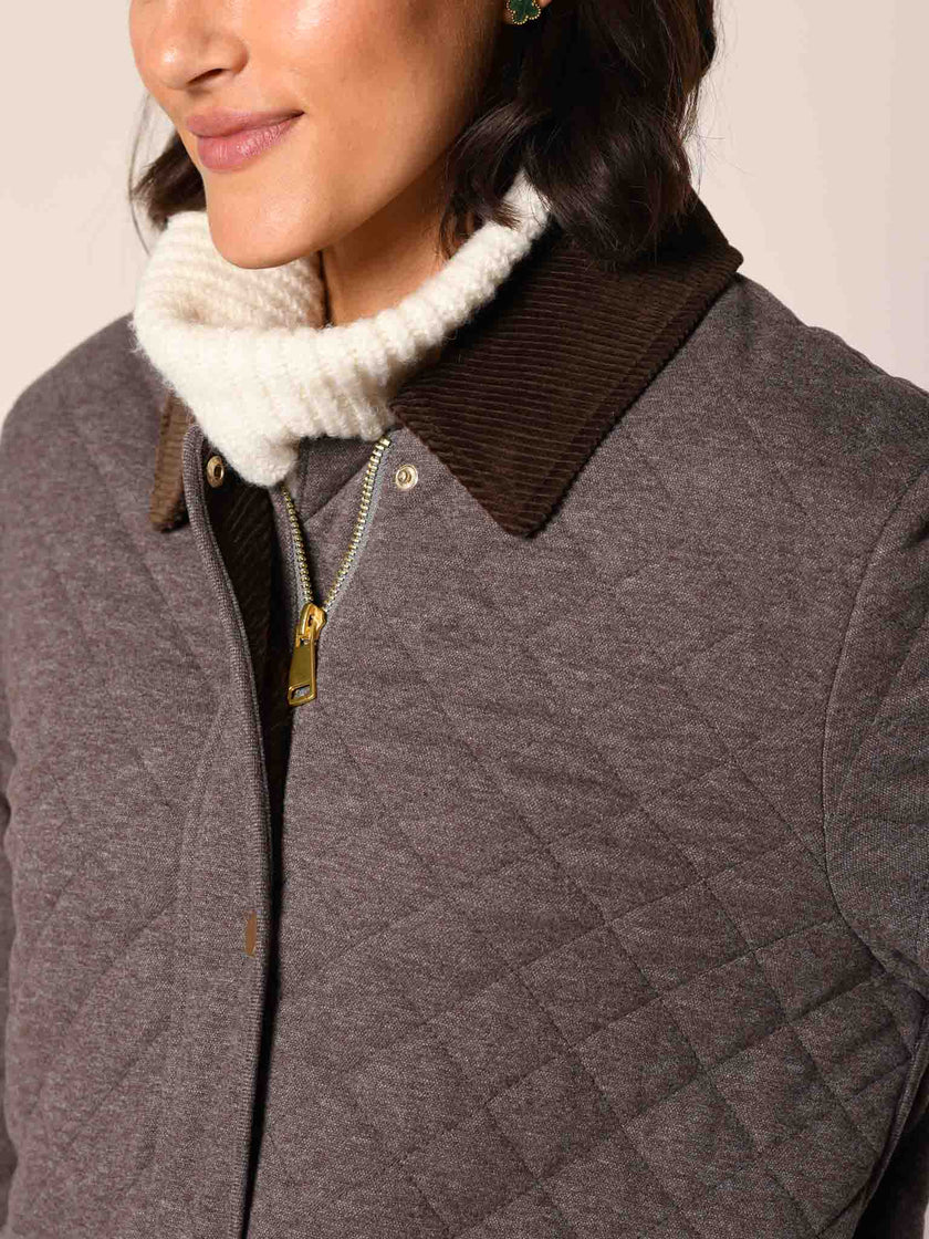 Steppmantel mit Cashmere Feeling