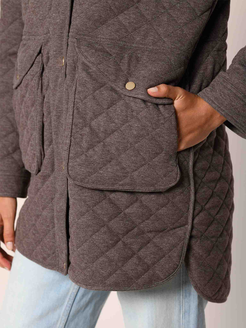Steppmantel mit Cashmere Feeling