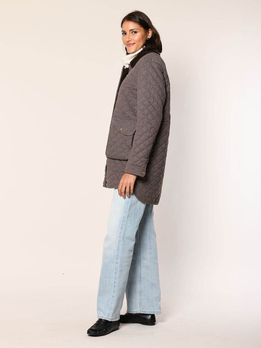 Steppmantel mit Cashmere Feeling