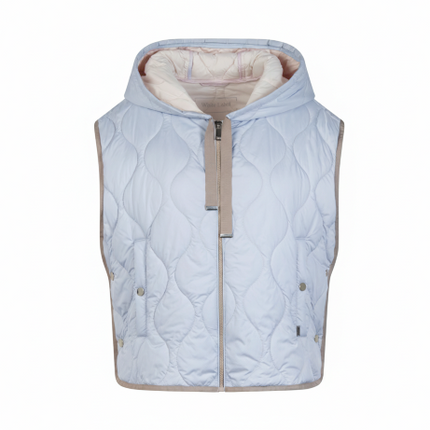 Leichte Steppweste mit Kapuze