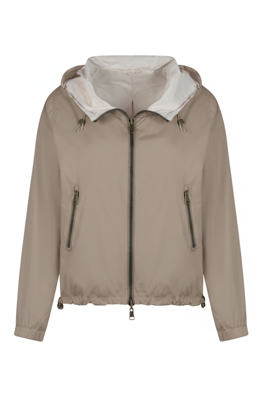 Wendejacke mit Kapuze